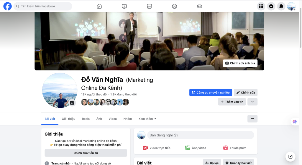 Trang cá nhân, nick cá nhân Đỗ Văn Nghĩa